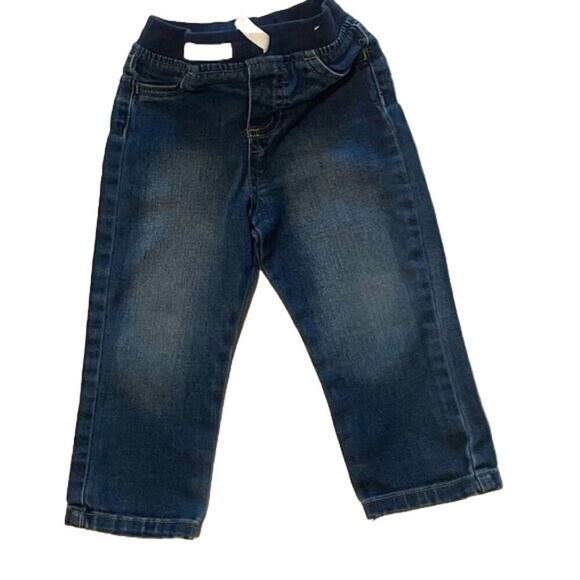 Outfit Bundle 2T - 4 Items - Fuzzy/Furry Jacket, Jeans, Happy Face PJs, Swimsuit - Picture 4 of 8